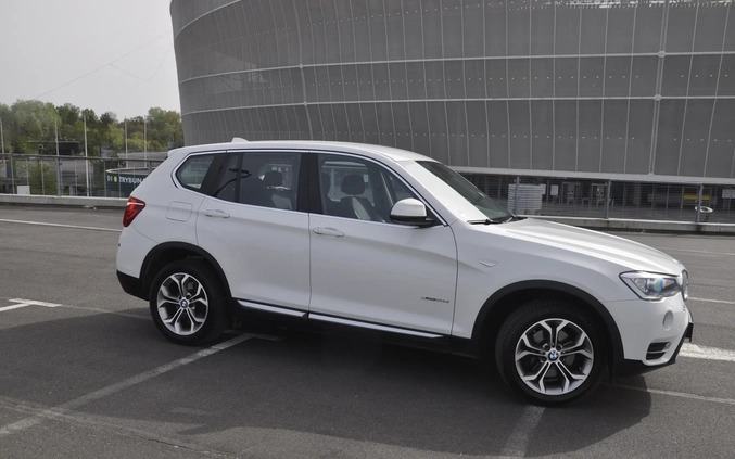 BMW X3 cena 91777 przebieg: 114456, rok produkcji 2017 z Wrocław małe 232